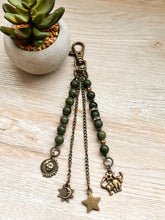 Load image into Gallery viewer, &quot;Taurus&quot; Gemstone Beaded Bag Charm
