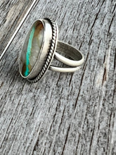 Load image into Gallery viewer, Handmade Sterling Silver Royston Ribbon Turquoise Ring
