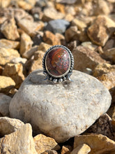 Load image into Gallery viewer, Mexican Fire Opal Ring - Size 8 1/2&quot;
