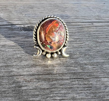 Load image into Gallery viewer, Mexican Fire Opal Ring - Size 8 1/2&quot;
