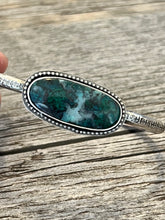 Load image into Gallery viewer, Handmade Sterling Silver Natural Chrysocolla Cuff Bracelet

