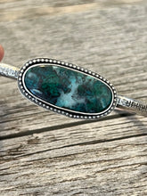 Load image into Gallery viewer, Handmade Sterling Silver Natural Chrysocolla Cuff Bracelet
