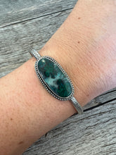Load image into Gallery viewer, Handmade Sterling Silver Natural Chrysocolla Cuff Bracelet
