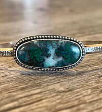 Load image into Gallery viewer, Handmade Sterling Silver Natural Chrysocolla Cuff Bracelet
