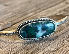 Load image into Gallery viewer, Handmade Sterling Silver Natural Chrysocolla Cuff Bracelet
