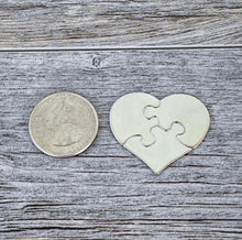 Load image into Gallery viewer, Gift For Mom, Gifts For Mom From Daughters, Mothers Day Gift, Personalized Mom Gift, Hand Stamped heart puzzle piece key chain set, mom
