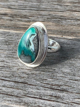 Load image into Gallery viewer, Handmade Sterling Silver Mystic Sage Turquoise and Variscite Ring - Size 5.25
