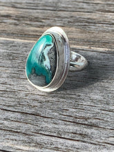 Load image into Gallery viewer, Handmade Sterling Silver Mystic Sage Turquoise and Variscite Ring - Size 5.25
